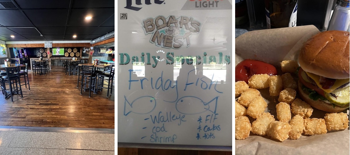 Boar's Nest Menu